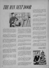 Better Homes & Gardens December 1951 Magazine Article: THE MAN NEXT DOOR