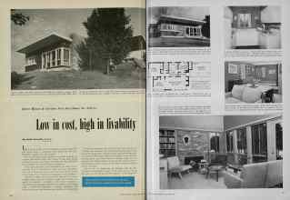 Better Homes & Gardens December 1951 Magazine Article: Low in cost, high in livability