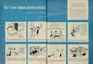 Better Homes & Gardens December 1951 Magazine Article: The 12 most common planning mistakes and how not to make them