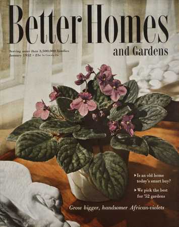 Better Homes & Gardens January 1952 Magazine Cover