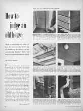 Better Homes & Gardens January 1952 Magazine Article: How to judge an old house