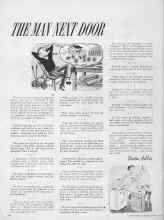 Better Homes & Gardens January 1952 Magazine Article: THE MAN NEXT DOOR