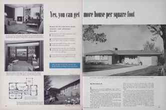 Better Homes & Gardens January 1952 Magazine Article: Yes, you can get more house per spare foot
