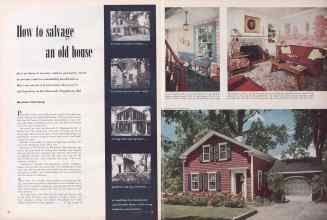 Better Homes & Gardens January 1952 Magazine Article: How to salvage an old house