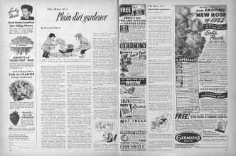 Better Homes & Gardens January 1952 Magazine Article: The diary of a Plain dirt gardener