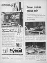 Better Homes & Gardens February 1952 Magazine Article: Summer furniture you can make