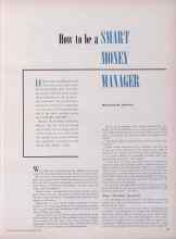 Better Homes & Gardens February 1952 Magazine Article: How to be a SMART MONEY MANAGER