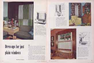 Better Homes & Gardens February 1952 Magazine Article: Dress-ups for just plain windows