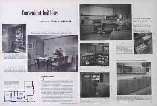 Better Homes & Gardens February 1952 Magazine Article: Convenient built-ins