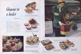 Better Homes & Gardens February 1952 Magazine Article: Glamour in a basket