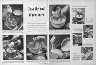 Better Homes & Gardens February 1952 Magazine Article: Make the most of your mixer