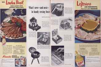 Better Homes & Gardens February 1952 Magazine Article: What's new--and neat--in handy sewing boxes