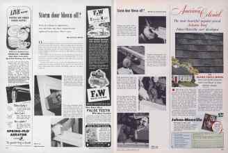 Better Homes & Gardens February 1952 Magazine Article: Storm door blown off?