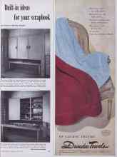 Better Homes & Gardens March 1952 Magazine Article: Built-in ideas for your scrapbook