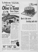 Better Homes & Gardens March 1952 Magazine Article: Here's the cover frosting and cake