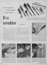 Better Homes & Gardens March 1952 Magazine Article: It's a screwdriver