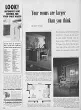 Better Homes & Gardens March 1952 Magazine Article: Your rooms are larger than you think