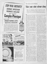 Better Homes & Gardens March 1952 Magazine Article: Take your color scheme along