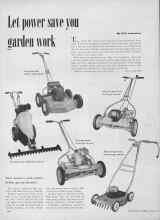 Better Homes & Gardens March 1952 Magazine Article: Let power save you garden work
