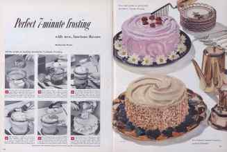 Better Homes & Gardens March 1952 Magazine Article: Perfect 7-minute frosting with new, luscious flavors