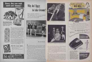 Better Homes & Gardens March 1952 Magazine Article: Why do I have to take lessons?