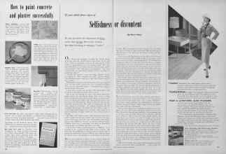 Better Homes & Gardens March 1952 Magazine Article: If your child shows signs of Selfishness or discontent