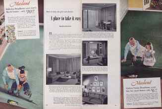 Better Homes & Gardens March 1952 Magazine Article: A place to take it easy