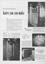 Better Homes & Gardens April 1952 Magazine Article: Gates von tan make