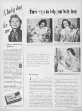 Better Homes & Gardens April 1952 Magazine Article: Three ways to help your baby burp