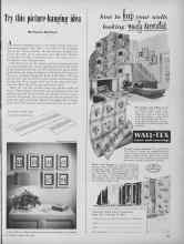 Better Homes & Gardens April 1952 Magazine Article: Try this picture-hanging idea