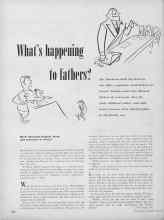 Better Homes & Gardens April 1952 Magazine Article: What's happening to fathers?