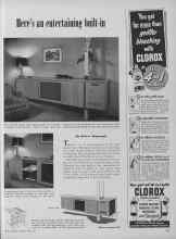 Better Homes & Gardens April 1952 Magazine Article: Here's an entertaining built-in