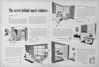 Better Homes & Gardens April 1952 Magazine Article: The secret behind smart windows