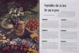 Better Homes & Gardens April 1952 Magazine Article: Vegetables-the six best for you to grow