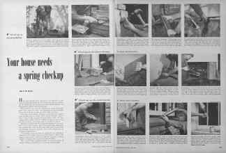 Better Homes & Gardens April 1952 Magazine Article: Your house needs a spring checkup