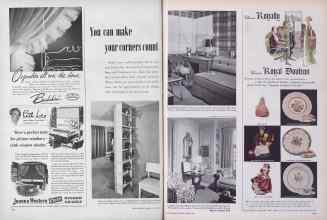 Better Homes & Gardens April 1952 Magazine Article: Yon can make your corners count