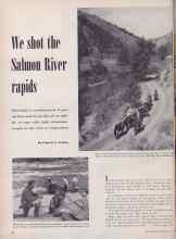 Better Homes & Gardens May 1952 Magazine Article: We shot the Salmon River rapids