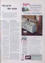 Better Homes & Gardens May 1952 Magazine Article: Best care for sheer curtains