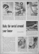 Better Homes & Gardens May 1952 Magazine Article: Baby the metal around your house