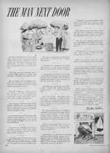 Better Homes & Gardens May 1952 Magazine Article: THE MAN NEXT DOOR