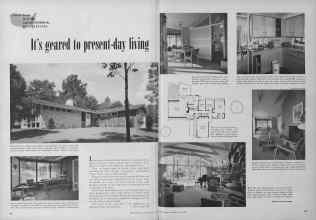 Better Homes & Gardens May 1952 Magazine Article: It's geared to present-day living