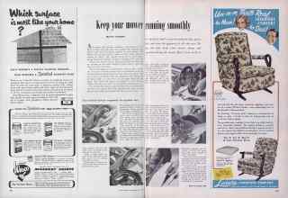 Better Homes & Gardens May 1952 Magazine Article: Keep your mower running smoothly