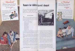 Better Homes & Gardens May 1952 Magazine Article: Manners for children haven't changed
