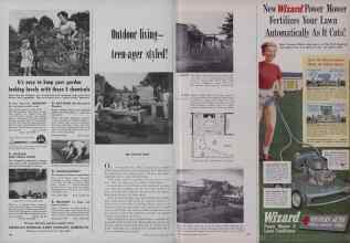 Better Homes & Gardens May 1952 Magazine Article: Outdoor living--teen-ager styled!