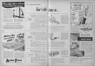 Better Homes & Gardens May 1952 Magazine Article: MAY GARDEN REMINDERS: Now's the time to. . .