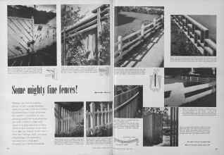 Better Homes & Gardens June 1952 Magazine Article: Some mighty fine fences!