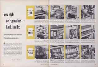 Better Homes & Gardens June 1952 Magazine Article: New-style refrigerators--Look inside