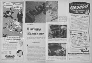 Better Homes & Gardens June 1952 Magazine Article: All your luggage with room to spare