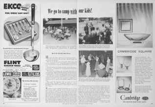 Better Homes & Gardens June 1952 Magazine Article: We go to camp with our kids!