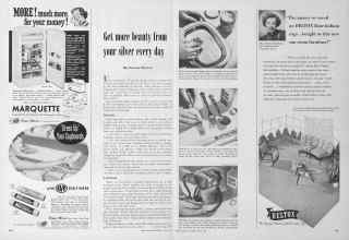 Better Homes & Gardens June 1952 Magazine Article: Get more beauty from your silver every day